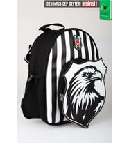 Lisanslı Beşiktaş Özel Tasarım 3D Kartal Küçük Boy Anaokul Çantası