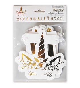 UNICORN FLAMA HAPPY BIRTHDAY ALTIN PK:1-