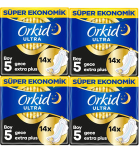Hijyenik Ped Gece Ekstra Plus 14'lü 4 Adet