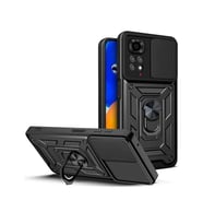 Coverzone Xiaomi Redmi Note 12 Pro 4G ?le Uyumlu PhoenixShield S�rg�l� Sistem Kamera Korumal? Kapak Tam Koruma Manyetik Vega Kapak Siyah