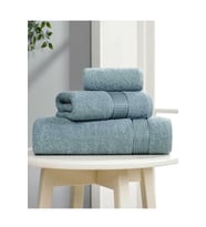 3 lü Banyo Havlusu Seti Pamuklu Ritim Mint