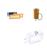 Bosch Filtre Bakım Seti Mercedes CLK 240 C209 2003-2009 Benzin Hava + Yağ f. + Yakıt Filtre Bosch