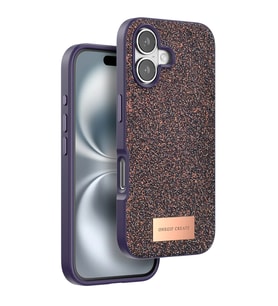 Onegif Apple İphone 16 Bright Simli Kapak - Derin Mor