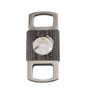 Cohiba Gümüş Desenli Metal Puro Makası Kesici - TRP7137