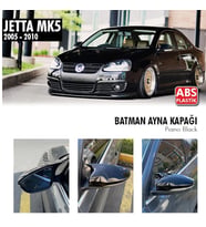 Volkswagen Jetta Yarasa Ayna Kapağı Piano Black Parlak Siyah 05-10