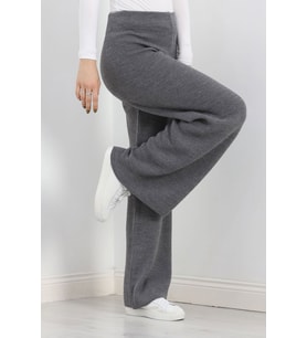 Bol Paça Triko Pantolon Füme - 20784.1062.