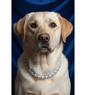 İncili Köpek Kolye- Tasma - Collar