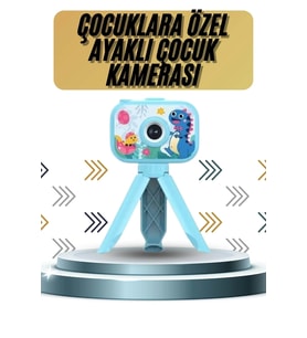 Ayaklı Çocuk Kamerası Tripodlu Mini 1080P Hd Çocuk Kamera