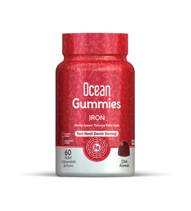 Gummies Iron Demir İçeren Takviye Edici Gıda 60 Çiğnenebilir Jel Form