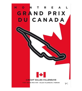 My F1 Gılles-vılleneuve Yarış Pisti Minimal Poster Tablo Ahşap Poster Dekoratif