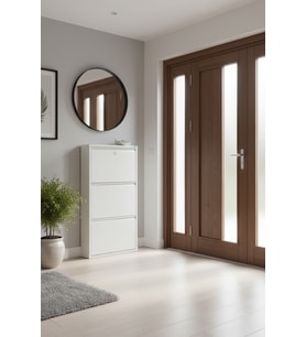 Metal Ayakkabılık 3'lü Kilitli Model