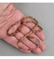 Kuka Gerçek Doğal Lapisdo İmzalı Bilek Boy Arpa Kesim 4x8mm Tesbih