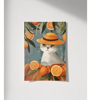 Çerçevesiz Poster Yazlık Patiler (Çok Renkli)