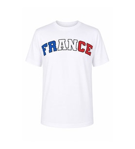 Trender France Baskılı Beyaz Erkek T-Shirt 26YSÖ8000002