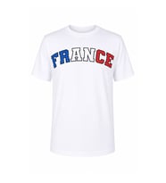 Trender France Baskılı Beyaz Erkek T-Shirt 26YSÖ8000002