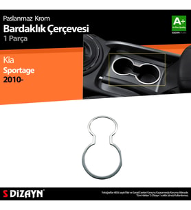 Kia Sportage Krom Bardaklık Çerçevesi 2010-2014
