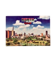 Kenya Temalı Ahşap Kartpostal Magnet (Karışık)