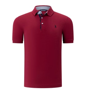 T8582 DEWBERRY ERKEK T-SHIRT-DÜZ BORDO (Karışık)