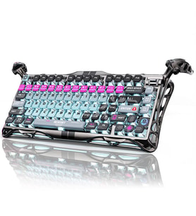 GravaStar Mercury V75 Pro Manyetik Switch Gaming Klavye, Kablolu, İngilizce Q, Cyberpunk