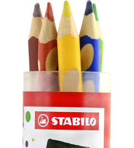 Stabilo Easycolors - Ergonomik Kuru Boya Kalemi - 6 Renkli Tüp - Sağ
