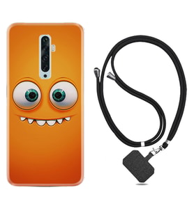 Oppo Reno 2Z 4 Lite 4 Pro 5 6 7 A31 Kılıf Boyun Askılı Silikon Dişlek 1615