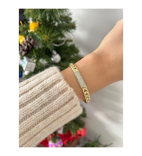KADIN 14K XUPİNG ÖZEL SERİ ÇELİK KELEPÇE BİLEKLİK