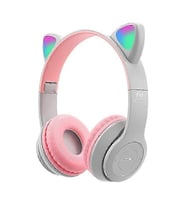 Led Kedi Kulaklı Bluetooth Kulaklık, Kulaklık Bluetooth Kulaklık, Bluetooth Kulaklık, Katlanabilir Bluetooth Kulaklık Gray