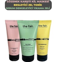 the fair. Gözenek Karşıtı Kil Maskesi Besleyici Jel Tonik ve Sebum Dengeleyici Yıkama Jeli