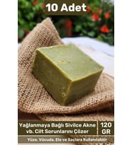 #sabun Doğal Güzel Kokulu El Yüz Saç Cilt Vücut Orijinal Bitkisel Siirt Bıttım Sabunu 120g - 10 Adet