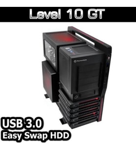 TThermaltake Level 10 GT 2.5.3.5 Hot-Swap Full Tower Gaming Bilgisayar Kasası (PSU Yok)