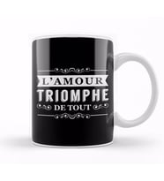French Slogan Laissez Faire Kupa Bardak Porselen