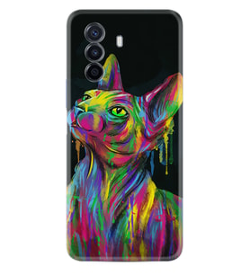 Huawei Nova Y70 Y90 Nova 9 SE  Kılıf Desemli Silikon Color Cat 1754
