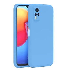 Vivo Y53s Kılıf Nano İçi Kadife Silikon - Mavi
