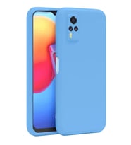 Vivo Y53s Kılıf Nano İçi Kadife Silikon - Mavi