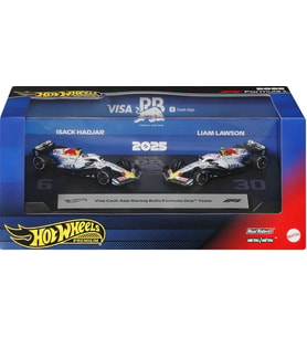 Hot Wheels Premium Oyuncak Arabalar, 1:64 Ölçekli Metal Visa Cash App Racing Bulls Formula 1 Yarış A