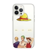 Iphone 12 Pro Uyumlu One Piece Karakterler Tasarımlı Şeffaf Telefon Kılıfı