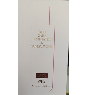 RED ZARA TEMPTATION & SANDALWOOD EXTRAIT DE PARFUM 50 ML (1.7 FL. OZ).