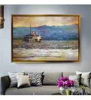 Altın Çerçeveli dekoratif tablo l1595 (Gold)
