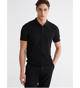 LCWAIKIKI Classic Siyah Polo Yaka Erkek Triko Tişört