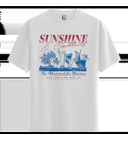 Sunshine & Cocktails - %100 Pamuklu Kadın Beyaz Tişört - Premium Quality (Siyah - Beyaz)