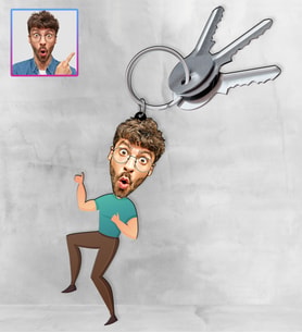 Kişiye Özel Karikatür Tasarım Anahtarlık 97233