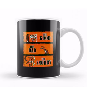The Good The Bad & The Snobby Süngebob Kupa Bardak Porselen