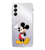 Samsung Galaxy A24  Kamera korumalı Kapak Mickey Mouse Tasarımlı  Şeffaf Kılıf