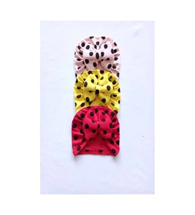 Diamondstar Kurdelalı Bebek Bone Bandana seti (Karışık)