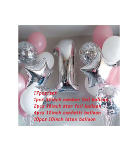 1 Yaş Renkli Balon Seti