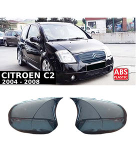 Citroen C2 Batman Yarasa Ayna Kapağı Piona Black ABS 2004-2008