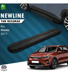 S-Dizayn Kia Stonic NewLine Siyah Yan Basamak 173 Cm 2017 Üzeri A+ Kalite
