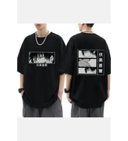 Anime Jujutsu Kaisen Toji Eyes Ön Arka Unisex T-shirt (Siyah)