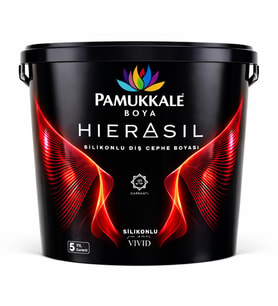 Pamukkale Hierasil Silikonlu Dış Cephe Boyası 7.5 Lt Antrasit Gri Ral 7016