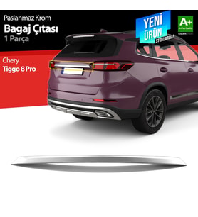 TİGGO 8 PRO KROM BAGAJ ÇİTASI 2022 2023 2024